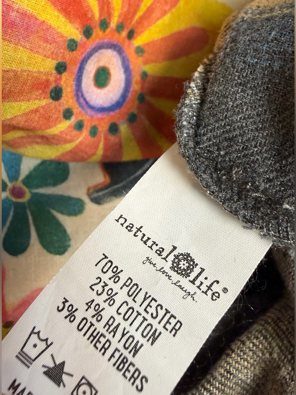 Natural Life Small Acts Change the World Plaid Flannel Shirt Jacket Shacket M - Picture 9 of 9